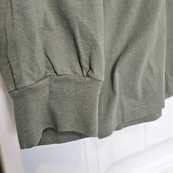 Vintage Polo Ralph Lauren Mens Large Shirt Green Long Sleeve Embroidered 90's - Picture 7 of 10